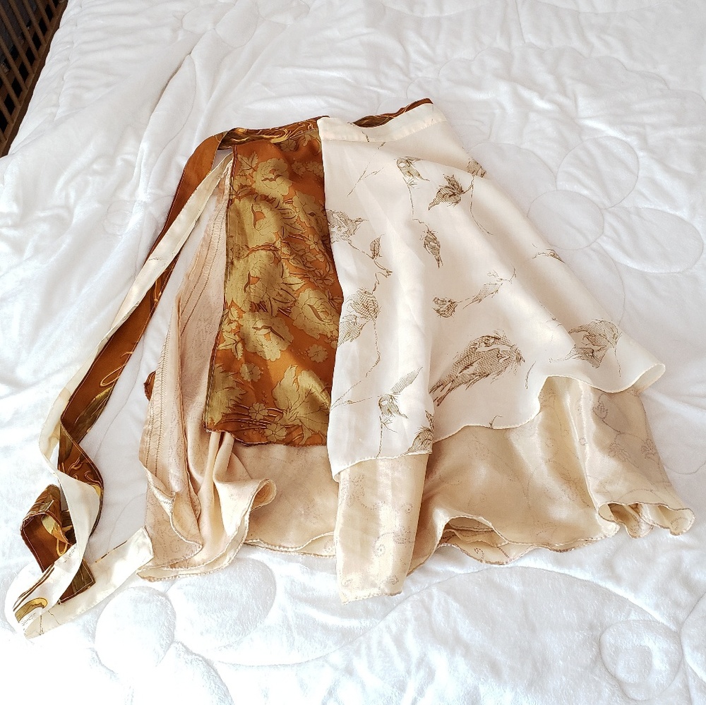2 Layer Sari Wrap Skirt